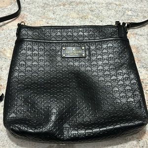 Kate Spade Leather Embossed Logo Crossbody